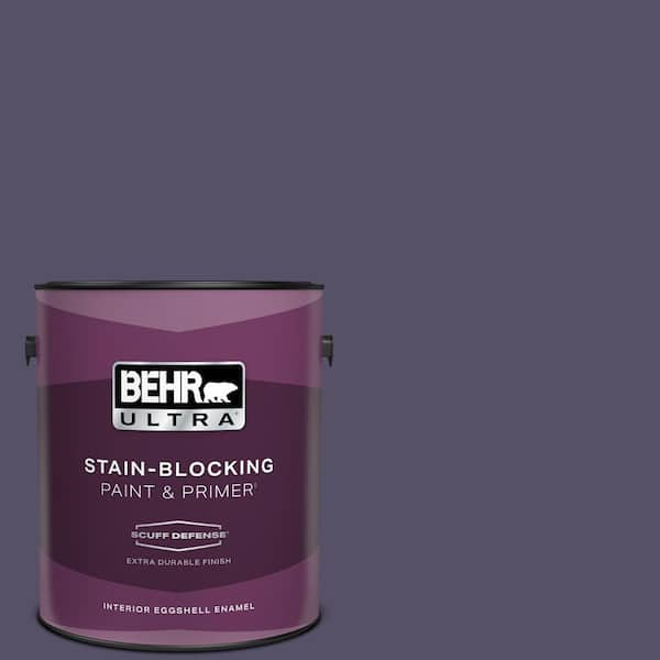 BEHR ULTRA 1 gal. #650F-7 Violet Eclipse Extra Durable Eggshell Enamel Interior Paint & Primer