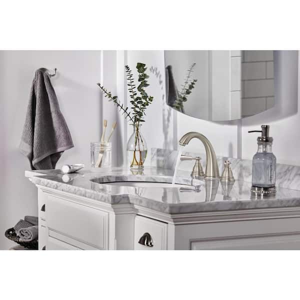 Elmhurst 8 in. Widespread 2-Handle Bathroom Faucet in Brushed Nickel