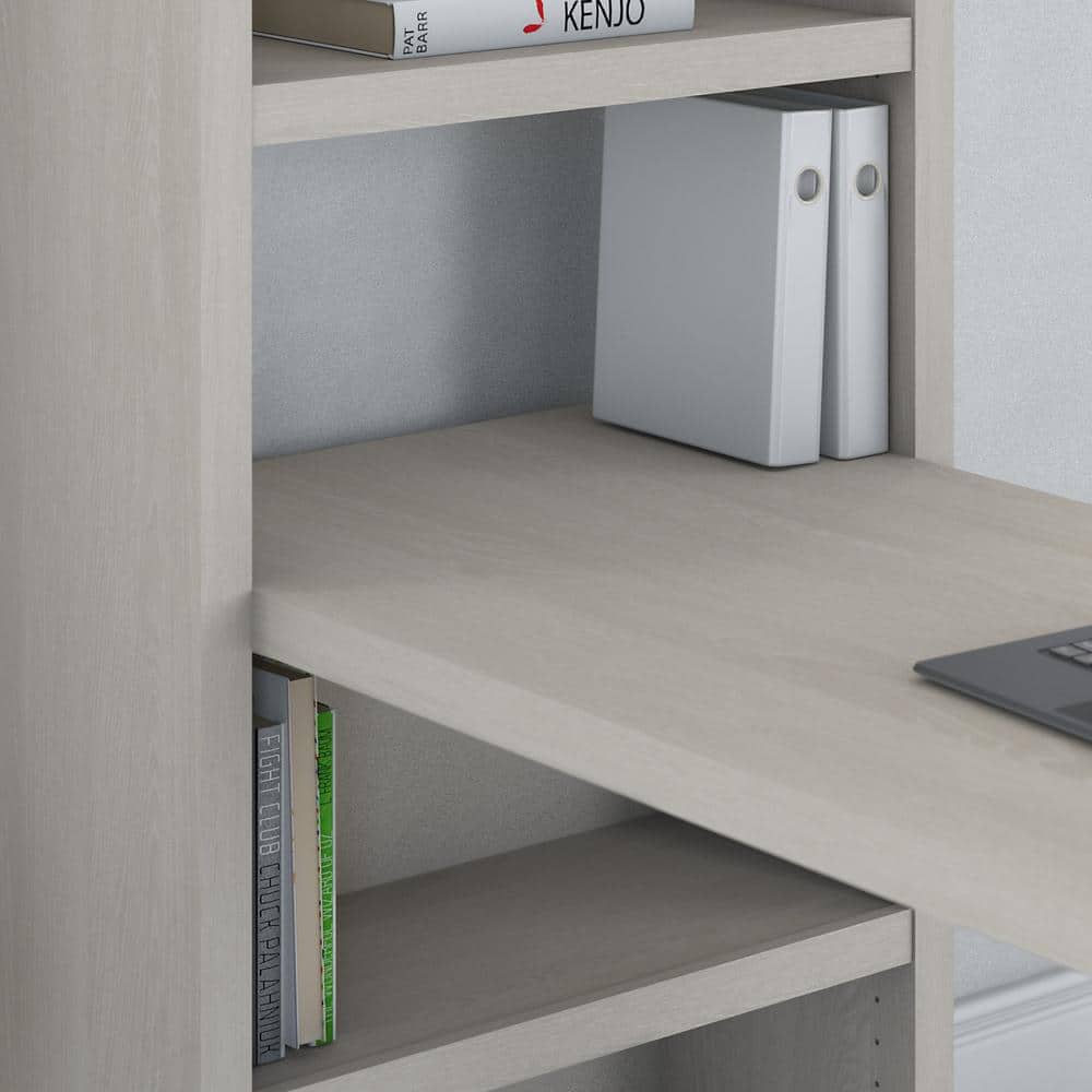 Contemporary Gray Sand 56'' Adjustable Home Office Desk