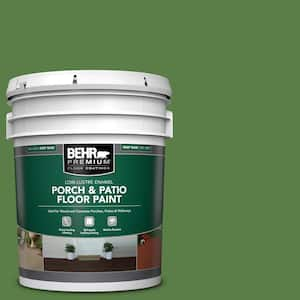 5 gal. #S-H-430 Mossy Green Low-Lustre Enamel Interior/Exterior Porch and Patio Floor Paint