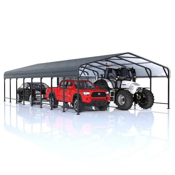 20 ft. W x 40 ft. D Metal Carport, Car Canopy and Shelter