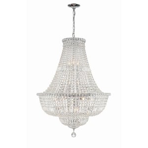 Roslyn 15-Light Polished Chrome Chandelier