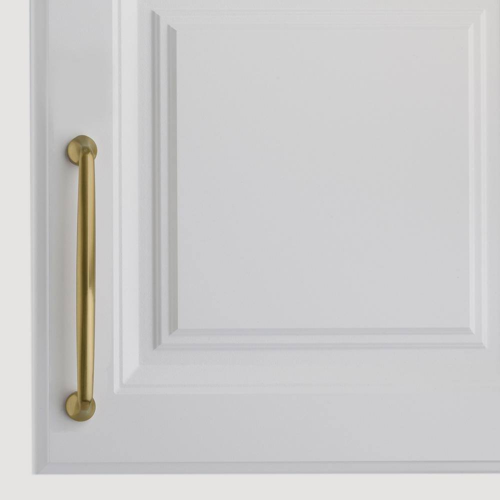 Satin Brass 6.25'' Modern Bar Pull Multipack with Mounting Hardware