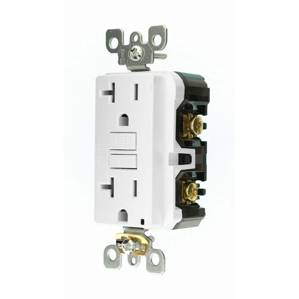 Leviton 20 Amp 125-Volt Duplex SmarTest Self-Test SmartlockPro Tamper ...