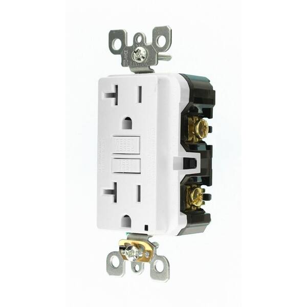 Leviton 20 Amp 125-Volt Duplex Self-Test Slim GFCI Outlet,, 56% OFF