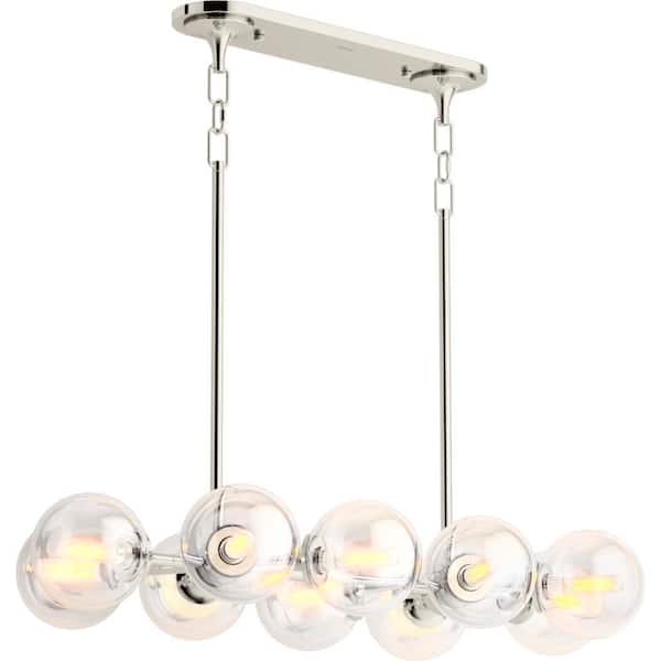 KOHLER Bellera 13-Light Polished Nickel Chandelier