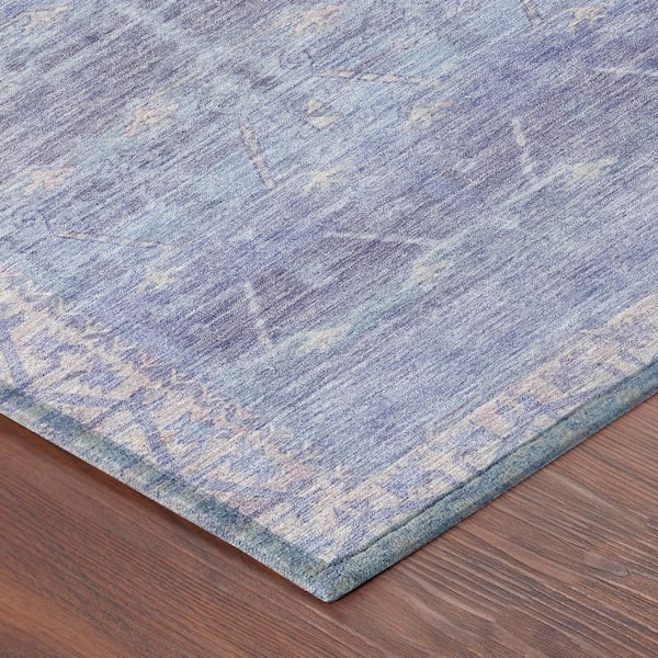 Chantille Machine Washable Indoor/Outdoor Abstract ACN2725 Lavender 9 ft. x 12 ft. Area Rug