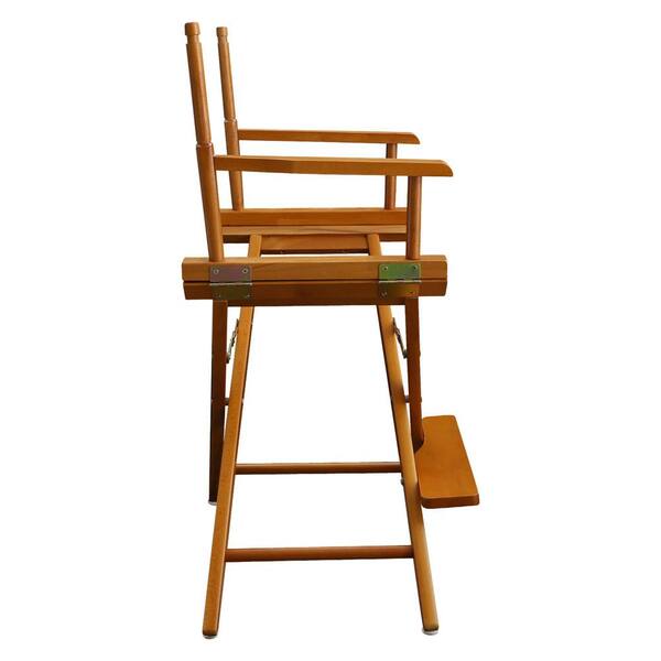 Casual Home 24 in. Seat Height Honey Oak New Solid Wood Director's