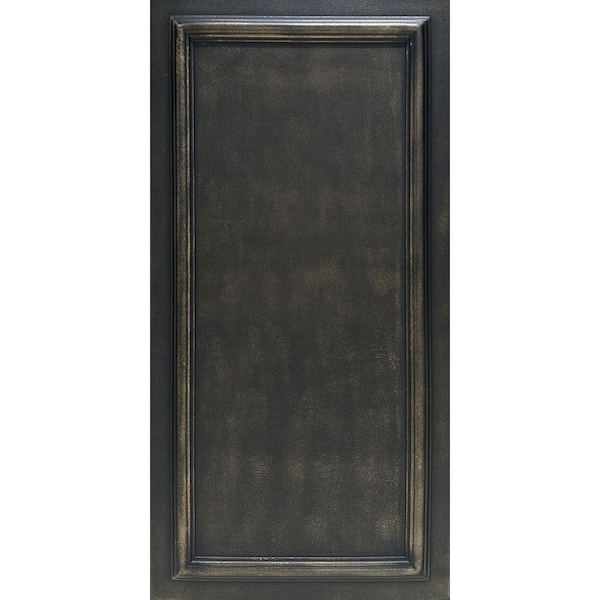 Framed Panel Black Gold 1.6 ft. x 3.3 ft. Decorative Foam Glue Up Ceiling Tile (128.2 sq. ft. /case)