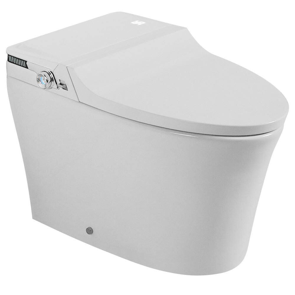 "Smart Bidet Toilet with Large Built in Tank, Foam Shield, Elongated ADA White, Auto Open Lid & Heated Seat, 12"" Rough in" price history on PriceWatchPro