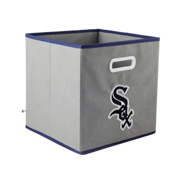MyOwnersBox MLB STOREITS Chicago White Sox 10-1/2 in. x 10-1/2 in. x 11 in. Grey Fabric Storage Drawer