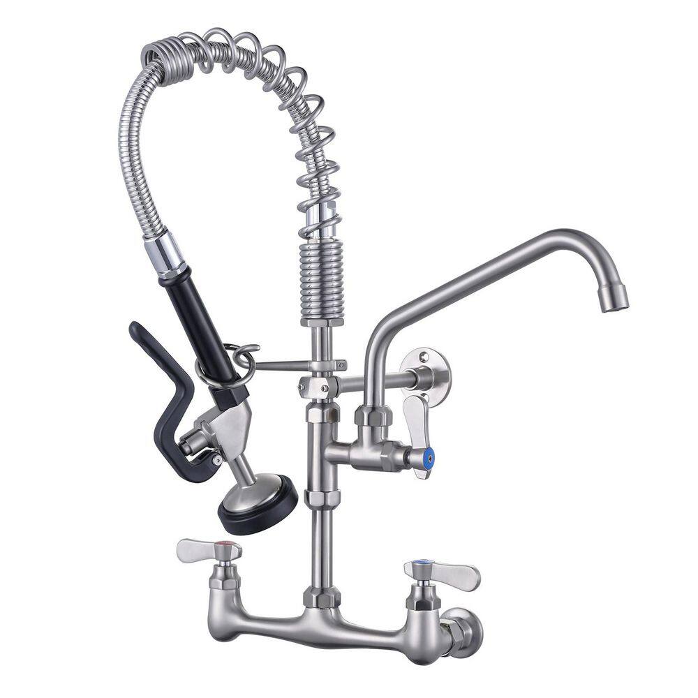 21 in. Triple Handles Pull Down Sprayer Kitchen Faucet with Advanced Spray in Nickel price history on PriceWatchPro