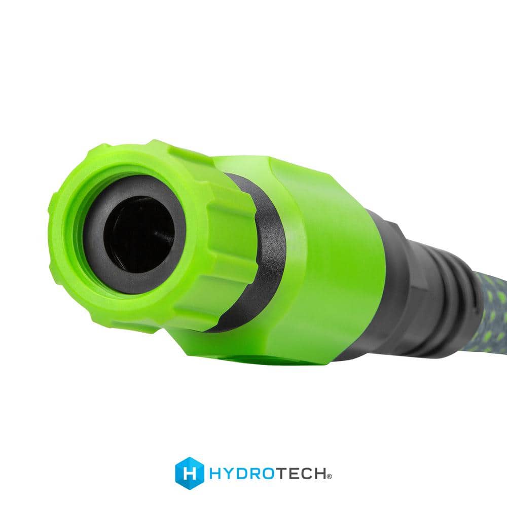 50 ft. Green and Gray Expandable Burst Proof Garden Hose with Brass Valve