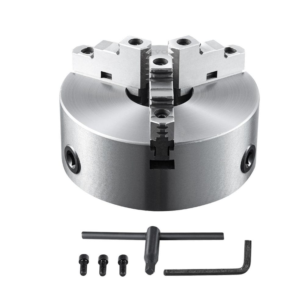 3 Jaw 8 in. Self Centering Lathe Chuck 0.16-8 in. Clamping Range with T Key Screws Wrench for Lathe Milling Drilling price history on PriceWatchPro