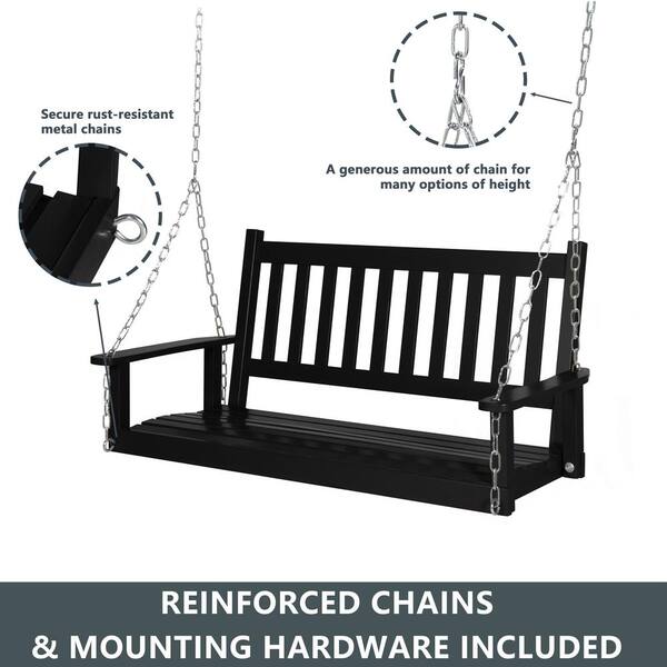 4 foot metal porch swing