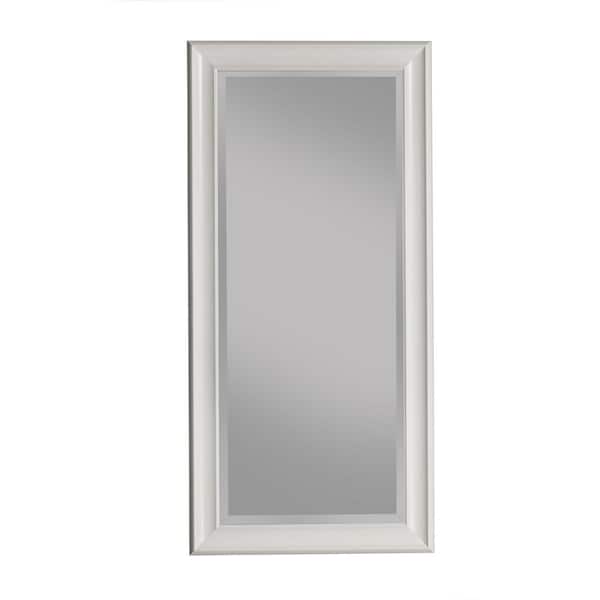 Martin Svensson Home Oversized White Plastic Beveled Glass Full-Length Classic Mirror (65 in. H X 31 in. W)