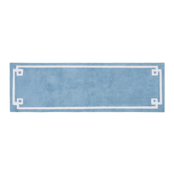 ilemong Bathroom Rug 24''x72'', Blue Soft Bath Mat, Non-Slip, Machine Washable Plush Carpet, for Bathroom Floor, Tub, Shower