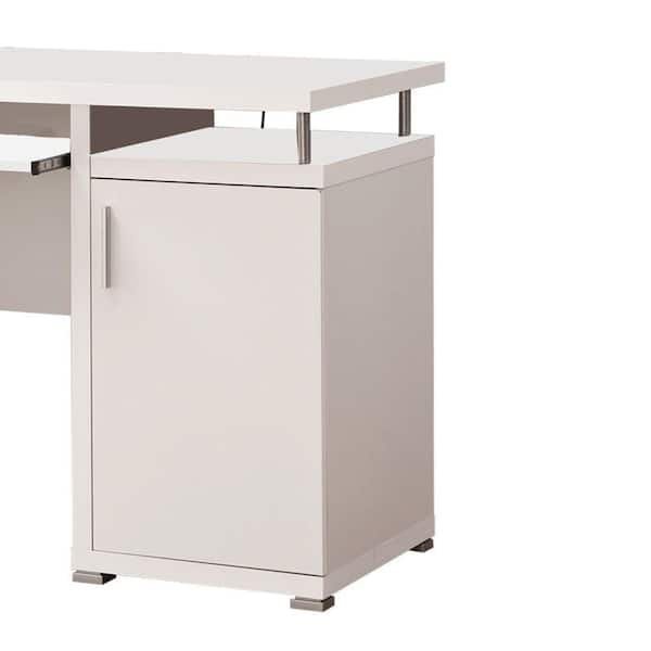 Mecor Computer Desk with 2 Drawers/Keyboard Tray, 55 Modern