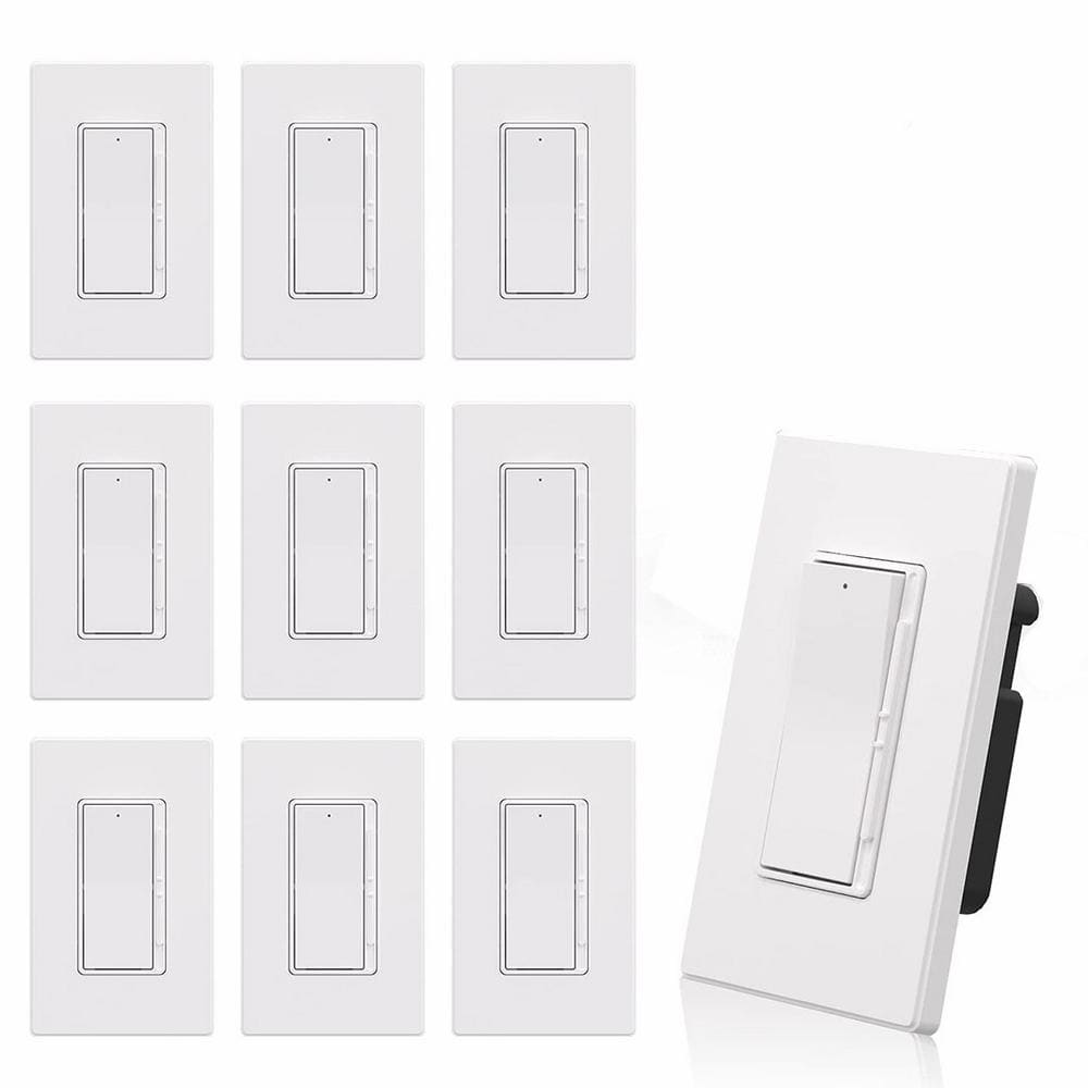Digital Dimmer Series 1 Gang Matte White Toggle Configuration Polycarbonate Standard Wall Plate (10-Pack) price history on PriceWatchPro