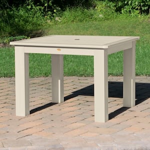 Whitewash Square Recycled Plastic Outdoor Dining Table