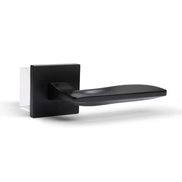 McBowery Canal Matte Black Bed/Bath Modern Door Handle (Privacy - Right Hand)