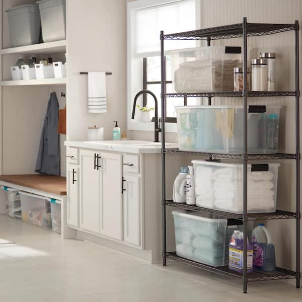 https://images.thdstatic.com/productImages/aa98577e-0bd0-4180-a738-3776b6b6c260/svn/black-anthracite-trinity-freestanding-shelving-units-htbfpba-0950-fa_600.jpg
