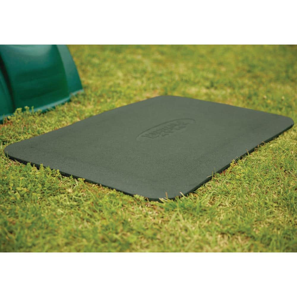 Green Rubber Playground Mats for Ground Protection, 40.2 x 20 in, Set of 2