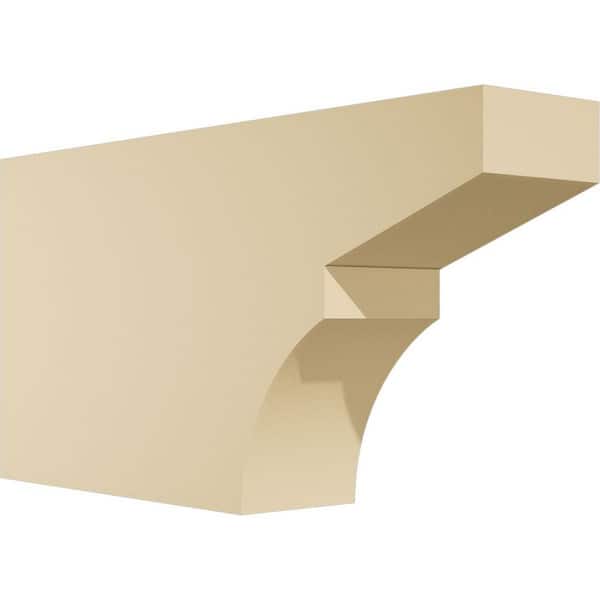 Ekena Millwork Standard Monterey 4 in. W x 10 in. H x 20 in. D Signature Urethane Rafter Tail Outlooker