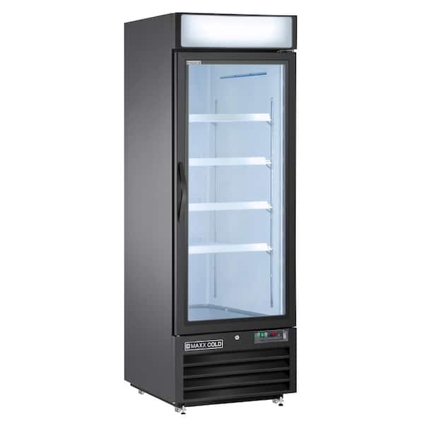 Maxx Cold 27 in. 23 cu. ft. Merchandiser Refrigerator, Free Standing, 23 Cu. Ft - Black