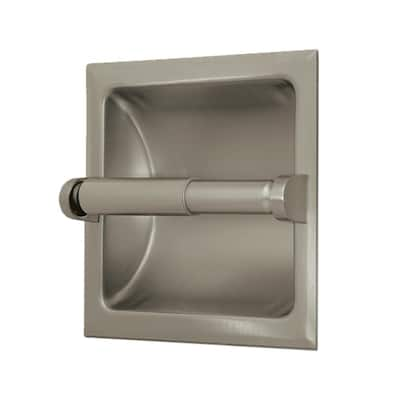 Smack Brushed Nickel Recessed Toilet Paper Holder,Contemporary