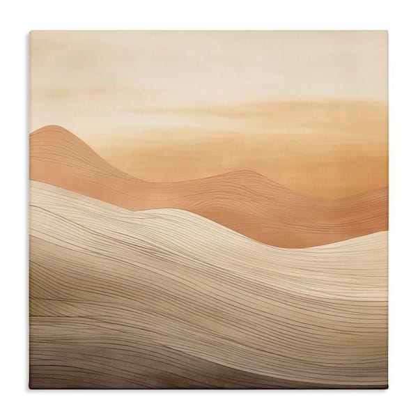 Ombre Desert Dunes by Irena Orlov Unframed Nature Graphic Art Print 30 in. x 30 in.