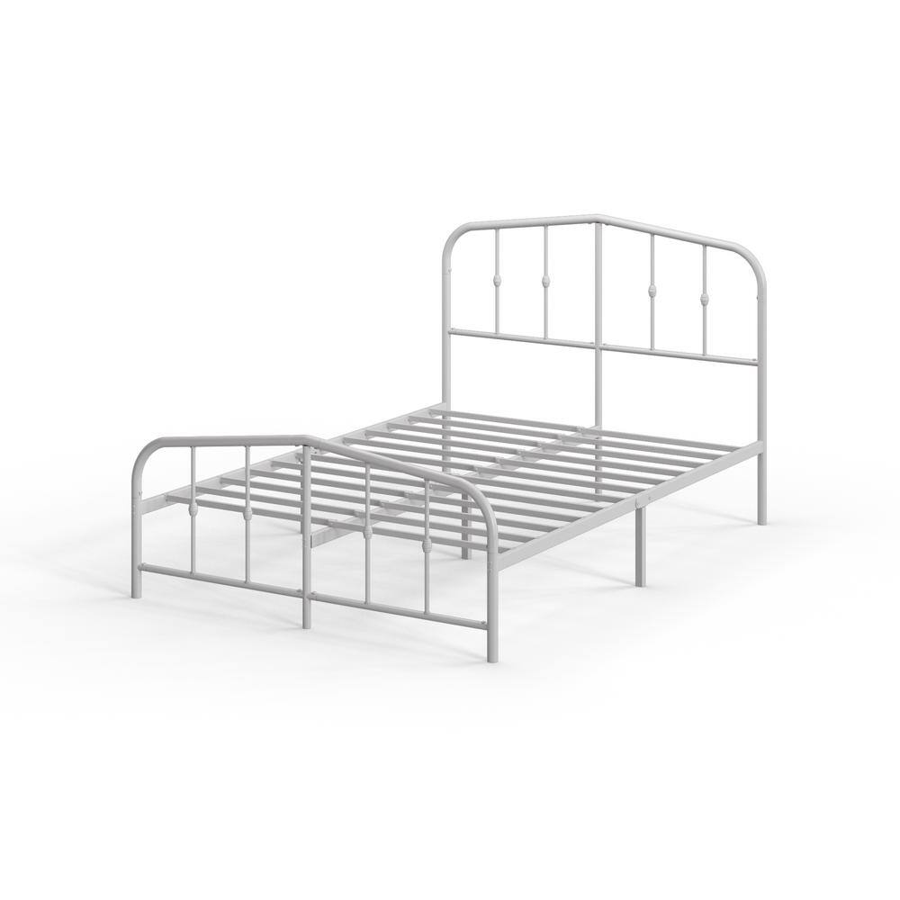 Zinus Heidi White Metal Frame Full Platform Bed ZU-FBMMH7-42F - The Home  Depot