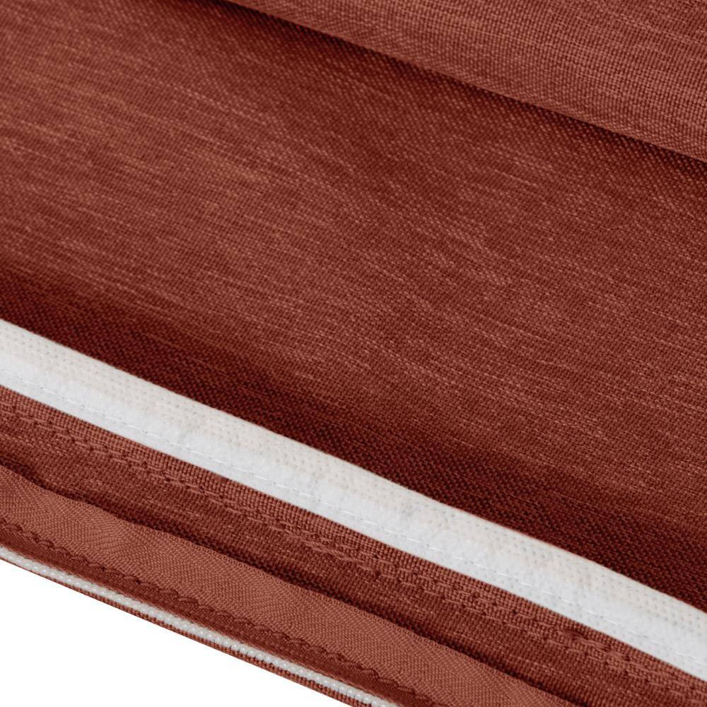 Heather Henna Red Water-Resistant Patio Bench Cushion Cover, 59 x 18 x 3 inch