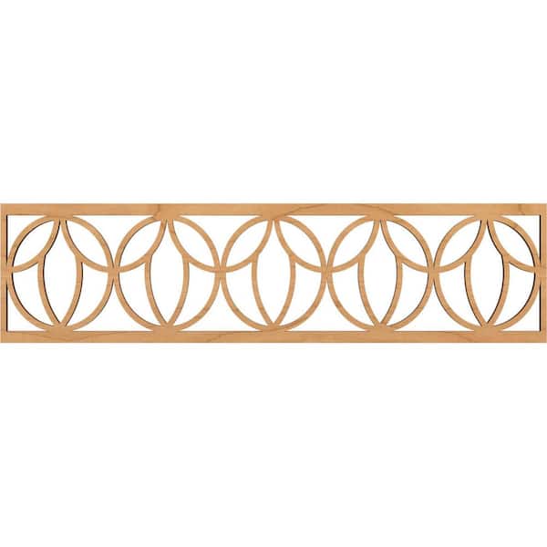 Ekena Millwork Shoshoni Fretwork 0.375 in. D x 47 in. W x 12 in. L Maple Wood Panel Moulding