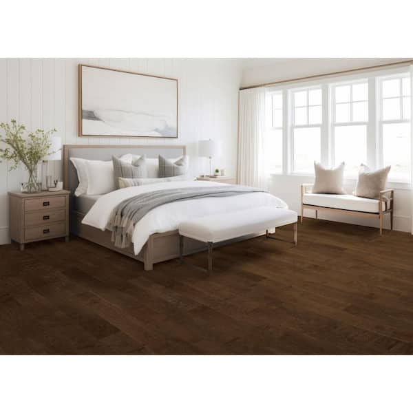 Mohawk Olde Town Tobacco Birch 0.37 in. T x 5 in. W Hand Scraped Engineered Hardwood Flooring (22.97 sq. ft./case)