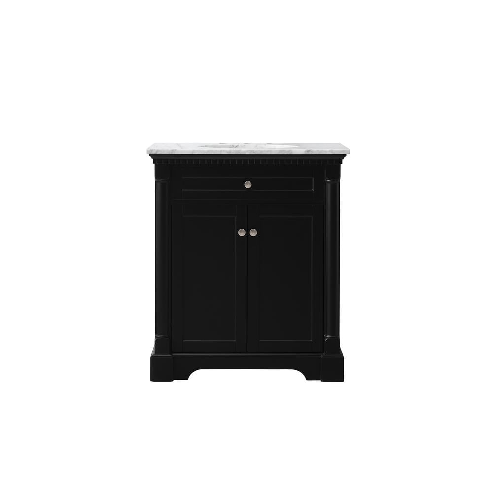 Timeless Home 30 in. W x 21.5 in. D x 35 in. H Single Bathroom Vanity in Bl