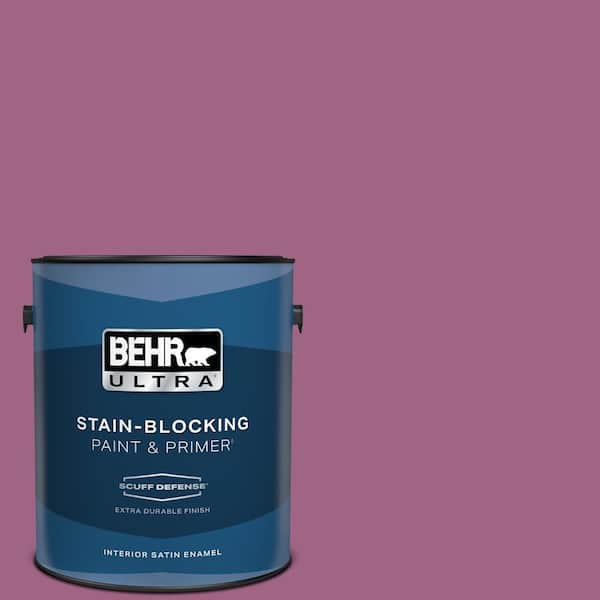 BEHR ULTRA 1 gal. #M120-6 Love Poem Extra Durable Satin Enamel Interior Paint & Primer