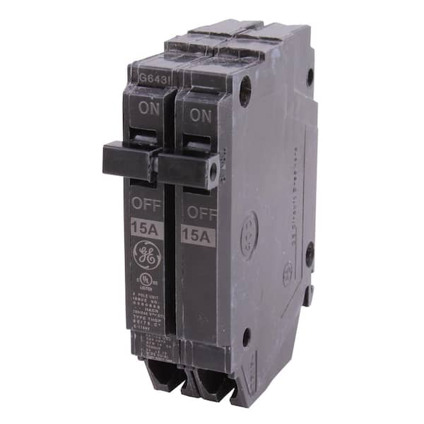 GE Q-Line 15 Amp 2 in. 2-Pole Circuit Breaker