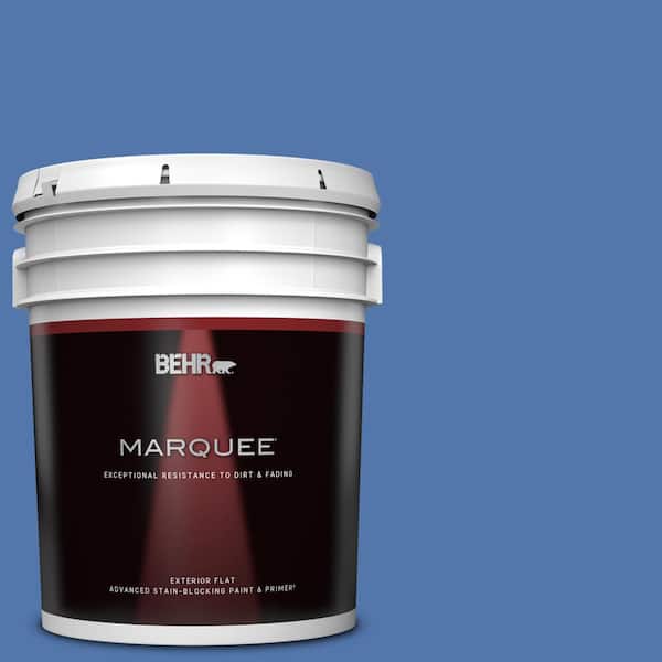 BEHR MARQUEE 5 gal. #590B-6 Flying Fish Flat Exterior Paint & Primer