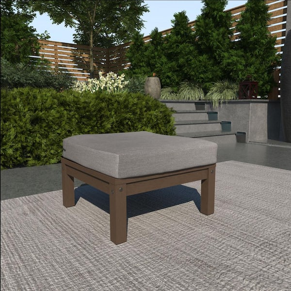 Highwood Bespoke 1Piece Deep Seating Plastic Outdoor Ottoman with