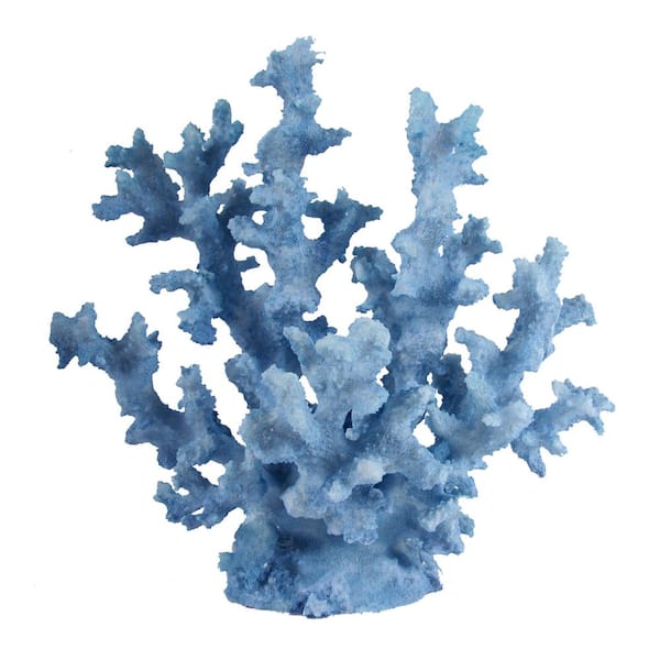 A & B Home Blue Faux Coral Decor AV75309-DS - The Home Depot