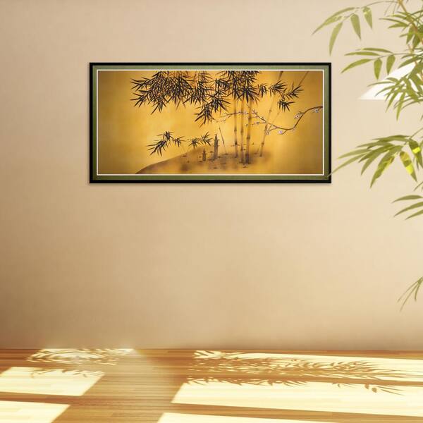 Oriental Furniture 18 In X 35 In Bamboo Tree Canvas Wall Art Can Art Silk1 The Home Depot
