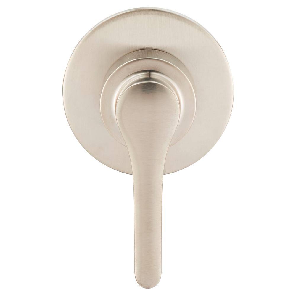 Brushed Nickel Modern Brass Diverter Valve Trim Kit