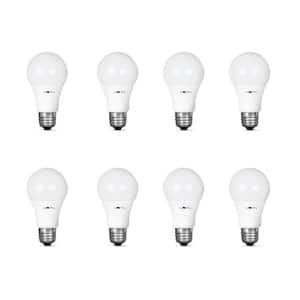 60-Watt Equivalent (2700K) A19 Motion Activated CEC Compliant LED Light Bulb in Soft White (8-Pack)