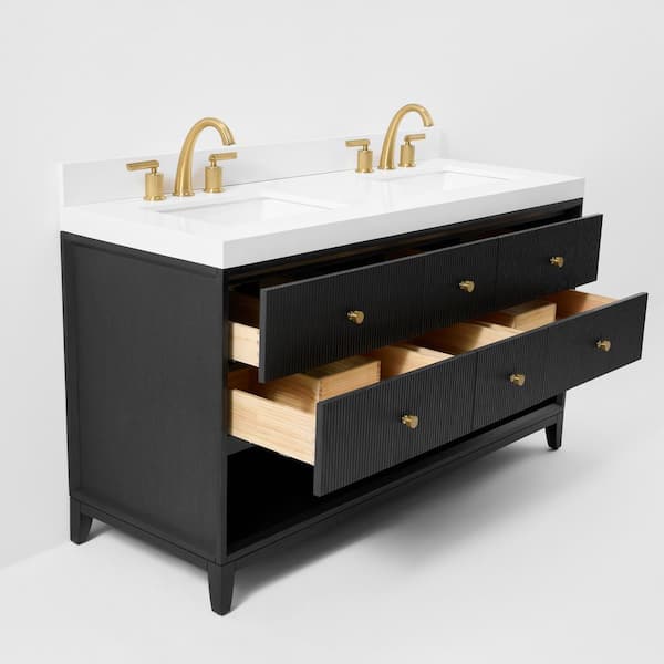 Ancerre Designs Momo 60 in. W Double Sink Bath Vanity in