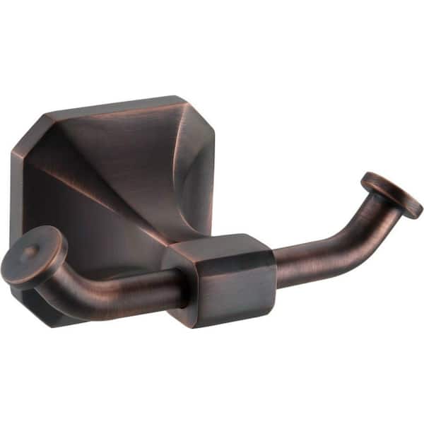 Paradise Bathworks Valhalla Double Robe Hook in Venetian Bronze