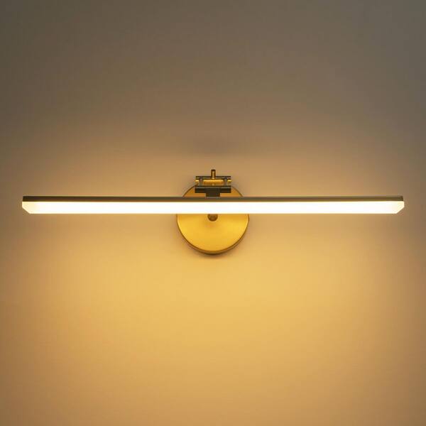 RRTYO Roni 22.8 in. Modern Gold Linear LED Bathroom Vanity Light