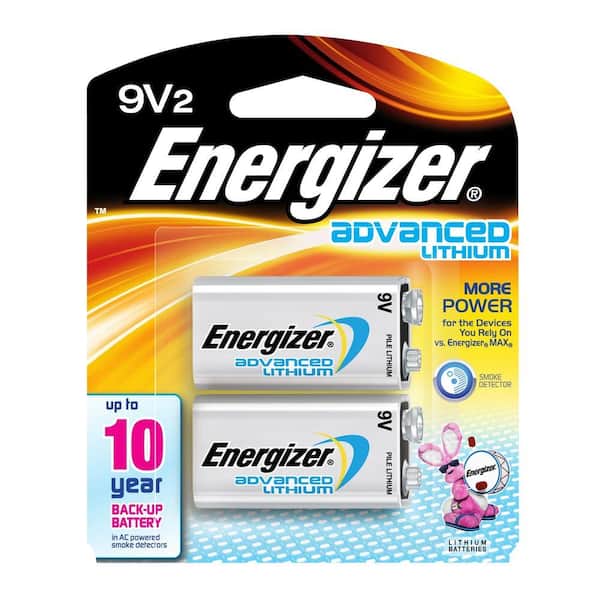 Energizer 9-Volt Advanced Lithium Battery (2-Pack)