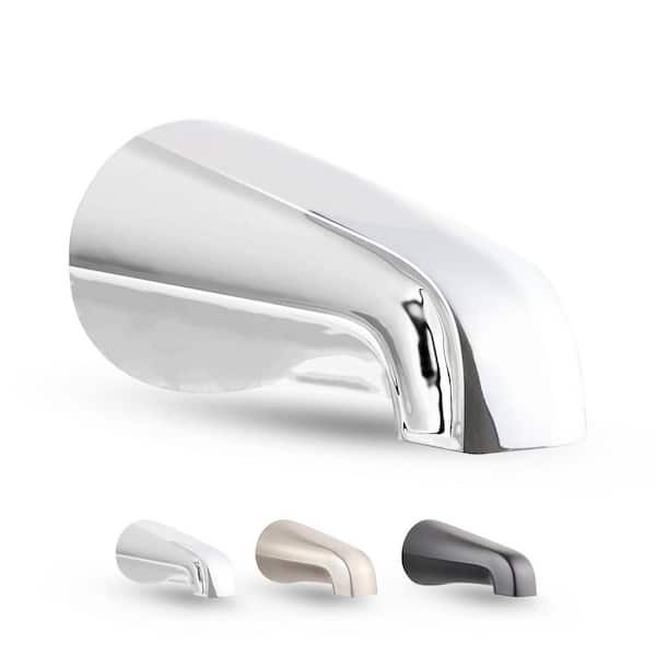 Tub Spout 1/2 in. FIP Nose Thread Non Diverter Bathtub Faucet Chrome Plated