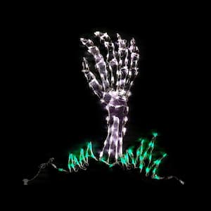 27 in. LED Skeleton Hand Halloween Yard Decoration